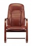 Кресло Бюрократ T-9923WALNUT-AV светло-коричневый Leather Eichel кожа полозья дерево