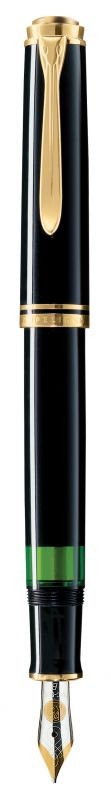 Ручка перьевая Pelikan Souveraen M 400 (PL994764) черный EF перо золото 14K покрытое родием подар.кор.