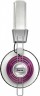 Наушники с микрофоном Hama Style белый/бордовый 2м мониторные оголовье (00139911)