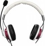 Наушники с микрофоном Hama Style белый/бордовый 2м мониторные оголовье (00139911)