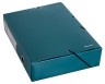 Папка архивная на резинке Silwerhof Perlen 311975-75 полипропилен 0.8мм корешок 75мм A4 зеленый металлик
