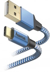 Кабель Hama 00178295 USB (m)-USB Type-C (m) 1.5м синий