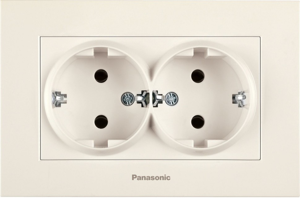 Розетка силовая Panasonic Karre Plus (WKTC02052BG-RU) скрыт. зазем. IP20 бежевый (упак.:1шт)