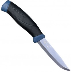 Нож Morakniv Companion Navy Blue (13164) стальной универсальный лезв.103мм прямая заточка синий/черный