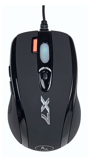 Мышь A4Tech XL-750MK черный лазерная (3600dpi) USB (6but)