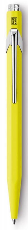 Ручка шариковая Carandache Office Popline (849.970) Yellow Fluo M синие чернила подар.кор.