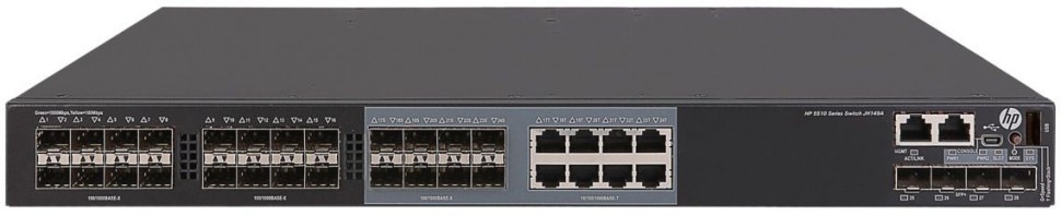 Коммутатор HPE FlexNetwork 5510 JH149A 24SFP 4SFP+ HI 1-slot Switch