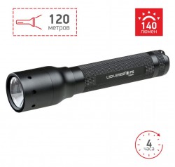 Фонарь ручной Led Lenser P5 черный лам.:светодиод. 140lx AAx1 (500895)