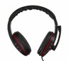 Наушники с микрофоном Оклик HS-L380G ABADDON черный/красный 1.8м мониторные оголовье (JD-032)