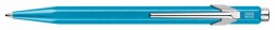 Ручка шариковая Carandache Office Popline Metal-X (849.671) Turquoise Metallic M синие чернила подар.кор.