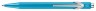 Ручка шариковая Carandache Office Popline Metal-X (849.671) Turquoise Metallic M синие чернила подар.кор.