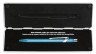 Ручка шариковая Carandache Office Popline Metal-X (849.671) Turquoise Metallic M синие чернила подар.кор.
