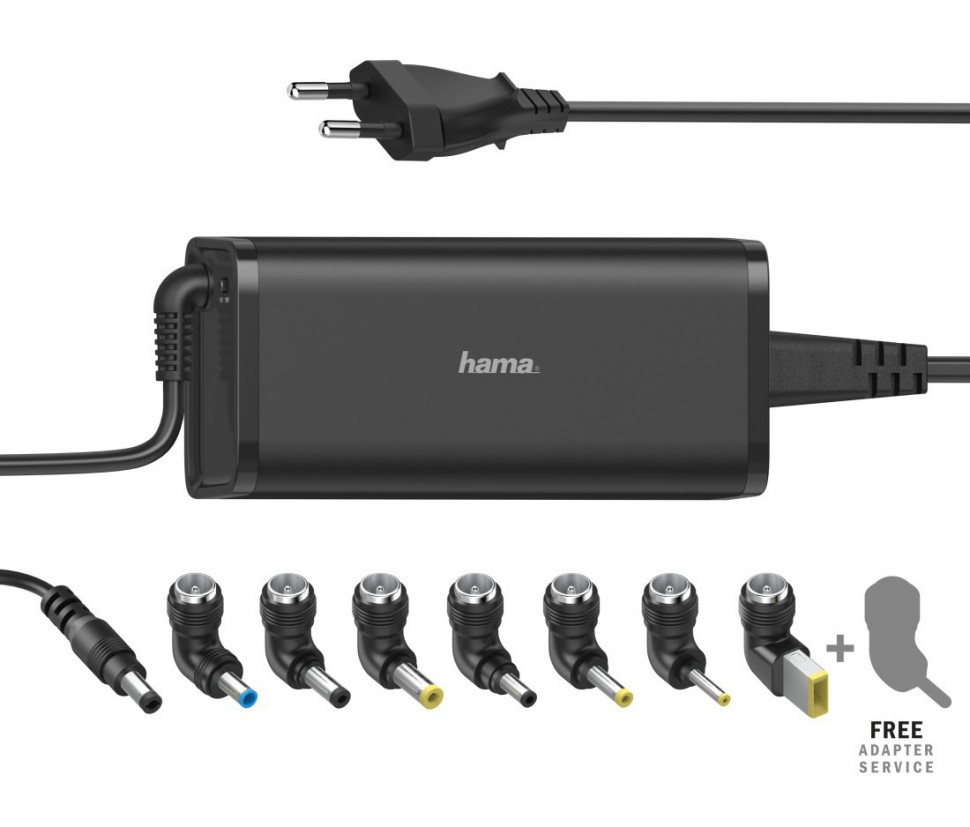 Блок питания Hama 00200003 автоматический 90W 15V-19V 8-connectors 5.6A от бытовой электросети