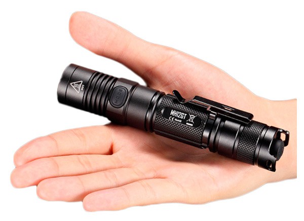 Фонарь ручной Nitecore MH12GT черный лам.:светодиод. 18650x1 (16597)