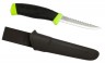Нож Morakniv Fishing Comfort Scaler 098 (12208) стальной разделочный для рыбы лезв.98мм прямая заточка салатовый/черный