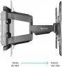 Кронштейн для телевизора Onkron M15 черный 32"-75" макс.45.5кг настенный поворот и наклон