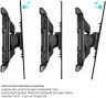 Кронштейн для телевизора Onkron M15 черный 32"-75" макс.45.5кг настенный поворот и наклон