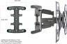 Кронштейн для телевизора Onkron M15 черный 32"-75" макс.45.5кг настенный поворот и наклон