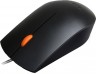 Мышь Lenovo 300 черный/оранжевый оптическая (1600dpi) USB для ноутбука (2but)