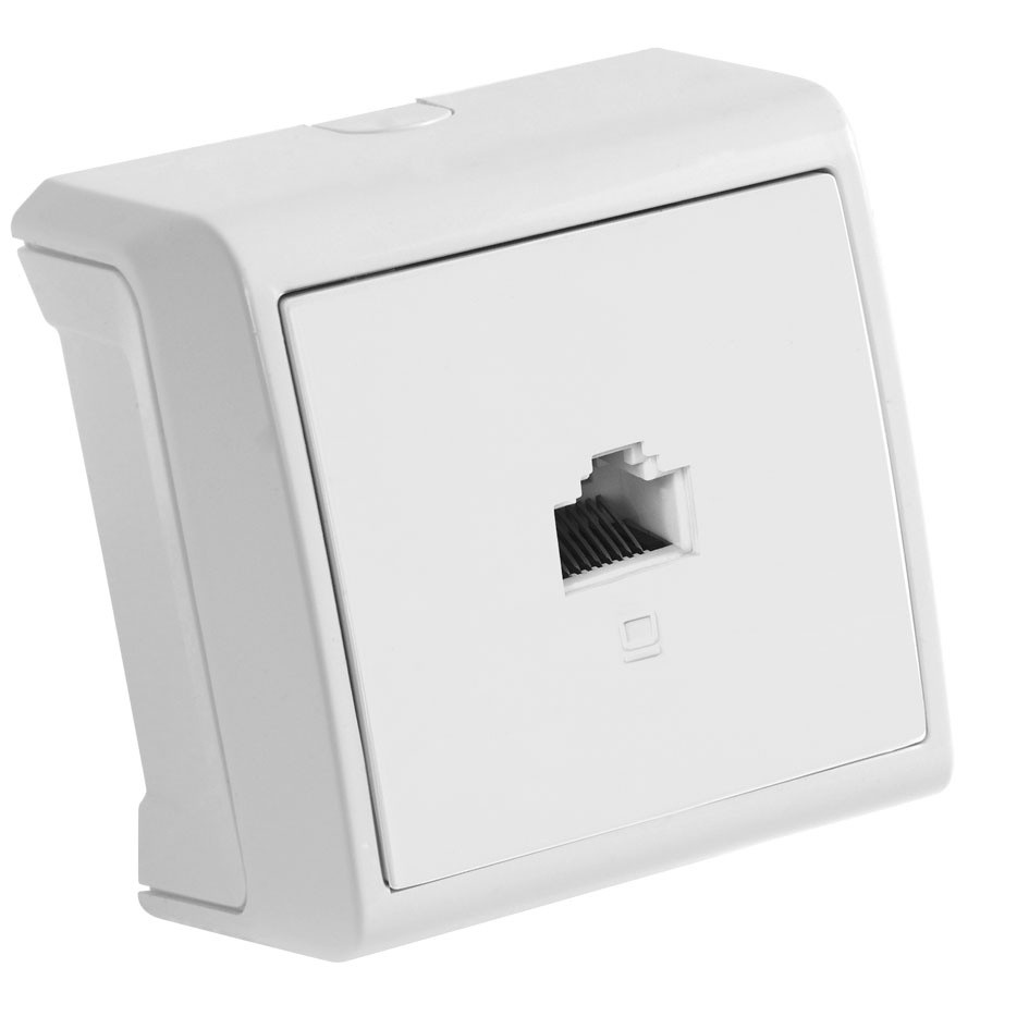 Розетка компьютерная Panasonic Vera (90681032-RU) откр. IP20 белый (упак.:1шт)