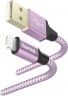 Кабель Hama 00187202 USB (m)-Lightning (m) 1.5м фиолетовый