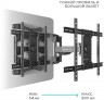 Кронштейн для телевизора Onkron M6L черный 40"-75" макс.45.5кг настенный поворот и наклон