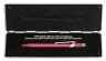 Ручка шариковая Carandache Office Popline Metal-X (849.780) Red Metallic M синие чернила подар.кор.