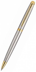 Ручка шариковая Waterman Hemisphere (S0920370) Steel GT M синие чернила подар.кор.