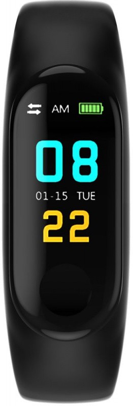 Смарт-браслет Smarterra Color TFT корп.:черный рем.:черный (SMFT-C01B)