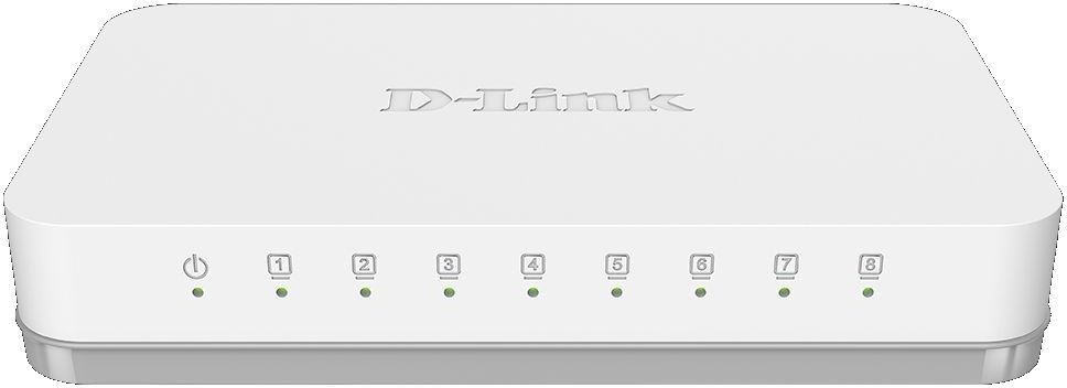 Коммутатор D-Link DGS-1008A/E1A 8G неуправляемый