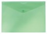 Конверт на кнопке Бюрократ Economy -PK100GRN A4 тисненый пластик 0.10мм зеленый