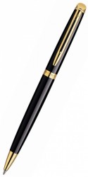 Ручка шариковая Waterman Hemisphere (S0920670) Mars Black GT M синие чернила подар.кор.