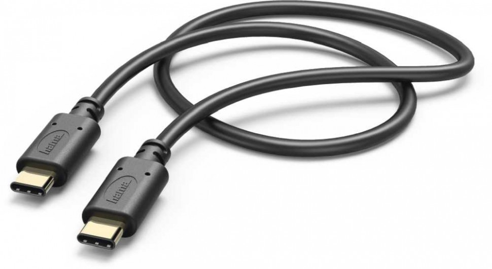 Кабель Hama 00183333 USB Type-C (m)-USB Type-C (m) 0.2м черный