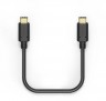 Кабель Hama 00183333 USB Type-C (m)-USB Type-C (m) 0.2м черный