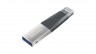 Флеш Диск Sandisk 128Gb iXpand Mini SDIX40N-128G-GN6NE USB3.0 черный/серебристый