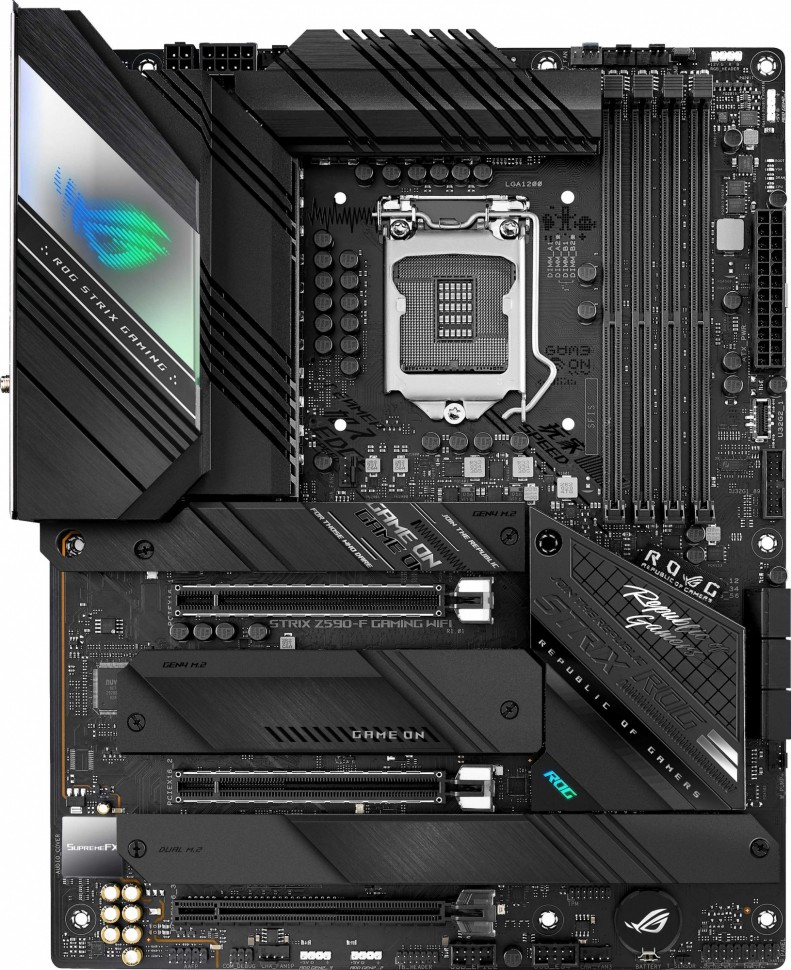 Материнская плата Asus ROG STRIX Z590-F GAMING WIFI Soc-1200 Intel Z590 4xDDR4 ATX AC`97 8ch(7.1) 2.5Gg RAID+HDMI+DP
