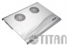 Подставка для ноутбука Titan TTC-G3TZ/SB325x263.5x29мм 16.9дБ 4xUSB 2x 70ммFAN алюминий серебристый