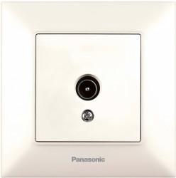 Розетка телевизионная Panasonic Arkedia Slim (WNTC04512BG-RU) скрыт. IP20 бежевый (упак.:1шт)