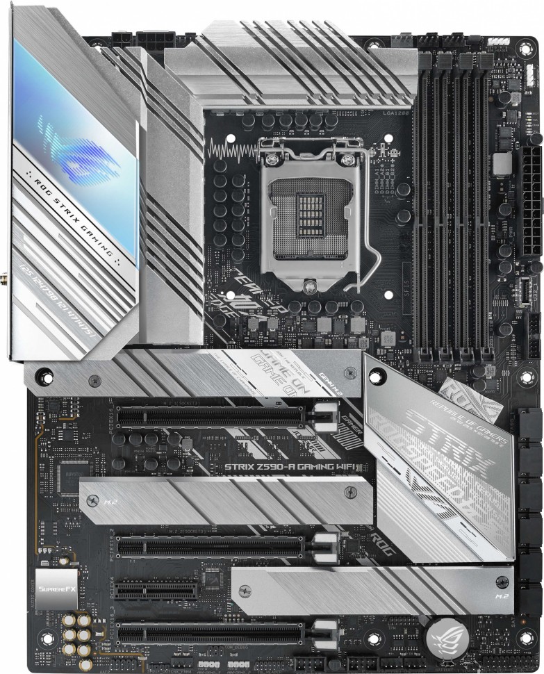 Материнская плата Asus ROG STRIX Z590-A GAMING WIFI Soc-1200 Intel Z590 4xDDR4 ATX AC`97 8ch(7.1) 2.5Gg RAID+HDMI