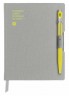Записная книжка Carandache Office (8491.451) серый A6 192стр. в линейку в компл.:ручка шариковая 849 желтый