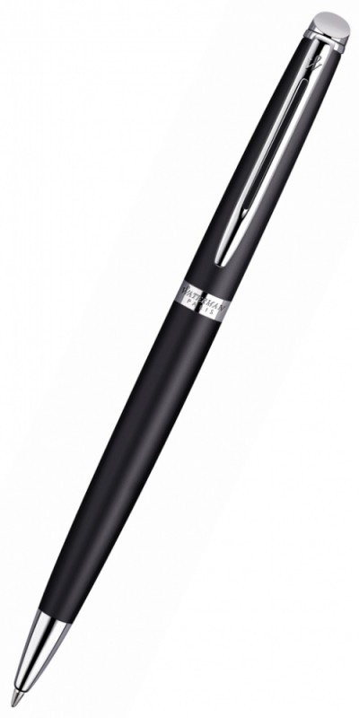 Ручка шариковая Waterman Hemisphere (S0920870) Matte Black CT M синие чернила подар.кор.