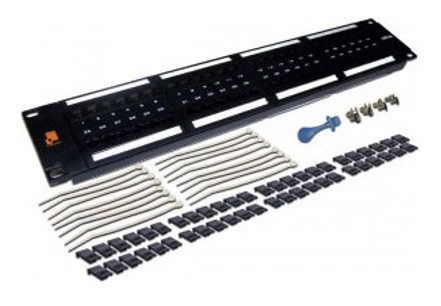Патч-панель Lanmaster LAN-PPL48U5E 19" 2U 48xRJ45 кат.5e UTP