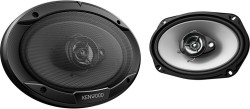 Колонки автомобильные Kenwood KFC-S6966 400Вт 91дБ 4Ом 16x23см (6x9дюйм) (ком.:2кол.) коаксиальные трехполосные