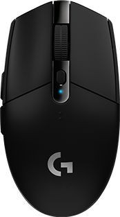 Мышь Logitech G305 Lightspeed черный оптическая (12000dpi) беспроводная USB (5but)