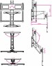 Кронштейн для телевизора Kromax ATLANTIS-99 черный 40"-65" макс.35кг настенный поворот и наклон верт.перемещ.