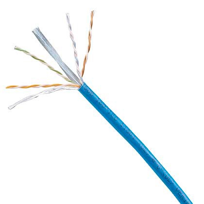 Кабель информационный Panduit NUZ6C04BU-KE кат.6 U/UTP не экранированный 4X2X24AWG LSZH внутренний 305м синий