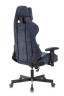 Кресло игровое Zombie VIKING KNIGHT Fabric синий Light-27 с подголов. крестовина металл