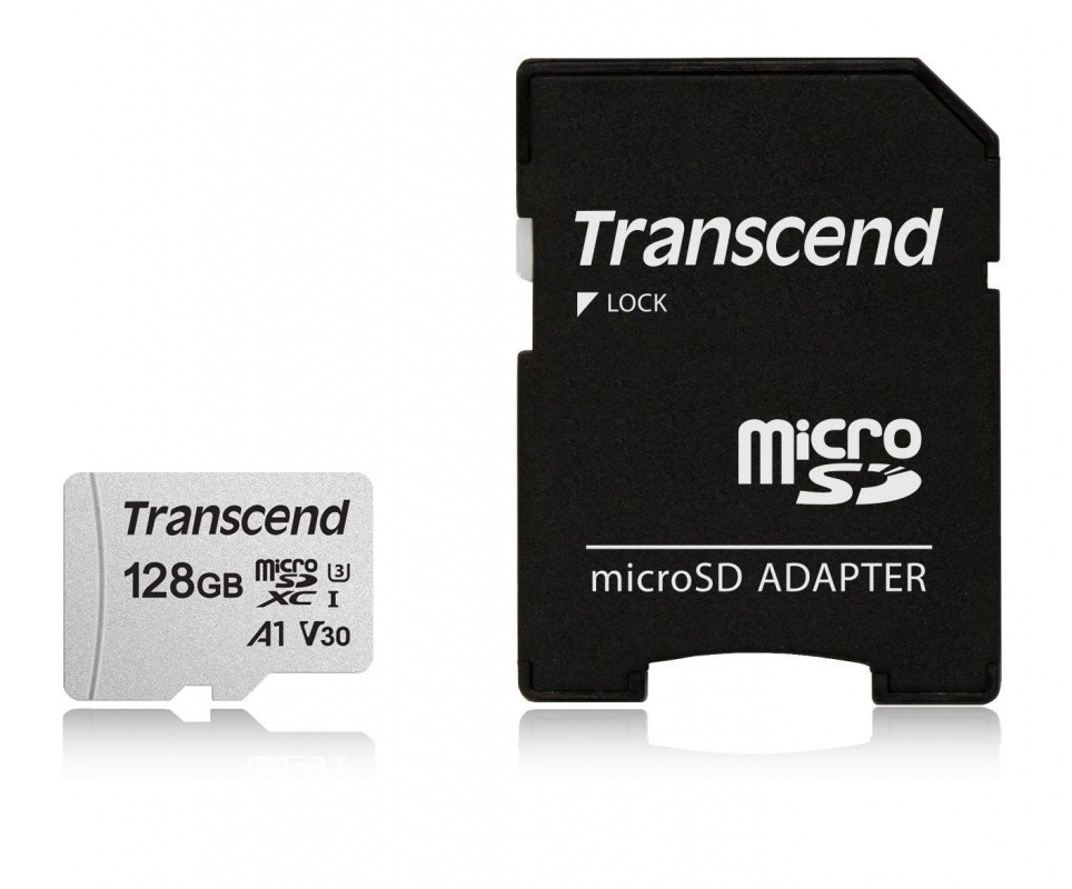 Флеш карта microSDXC 128Gb Transcend TS128GUSD300S-A + adapter