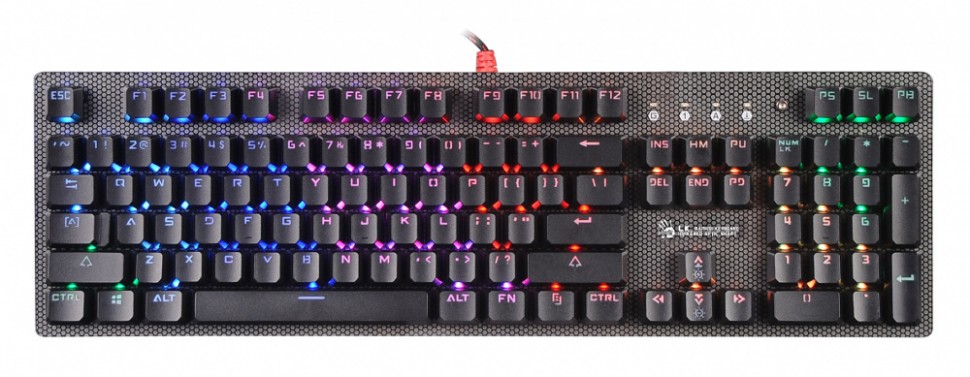Клавиатура A4Tech Bloody B810R Battlefield механическая черный USB Multimedia for gamer LED