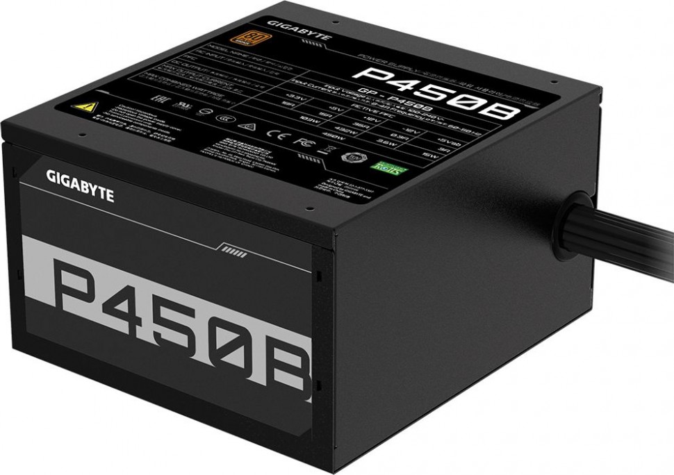 Блок питания Gigabyte ATX 450W GP-P450B 80+ bronze (24+4+4pin) APFC 120mm fan 6xSATA RTL